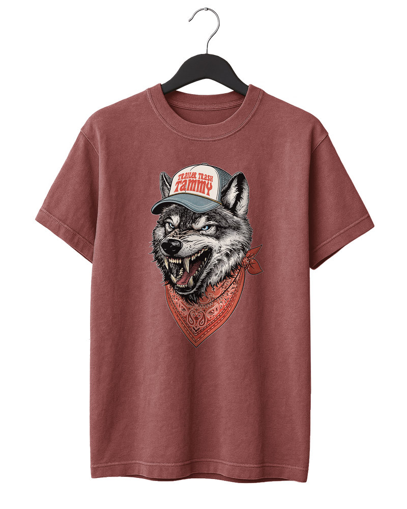Trucker Wolf T-Shirt