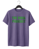 Green Checkered Lettering T-Shirt