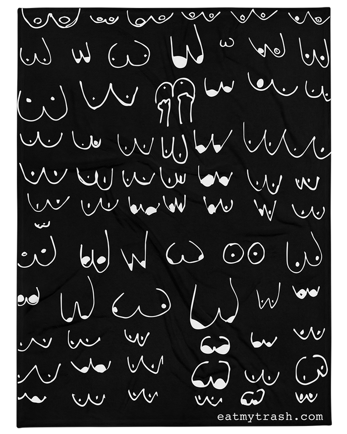 Titties Throw Blanket